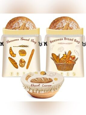 Beeswax Bread Bags for Sourdough